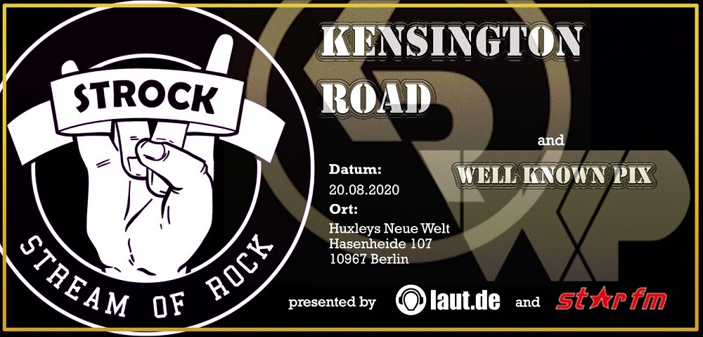 News: KENSINGTON ROAD spielen exklusives Streaming Konzert am 20.08. im Huxleys Neue Welt!