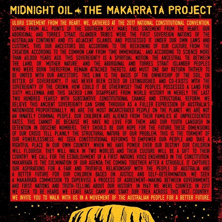 News: Von der Band Midnight Oil erscheint am 30.10. das neue Album „The Makarrata Project“ auf CD, LP.