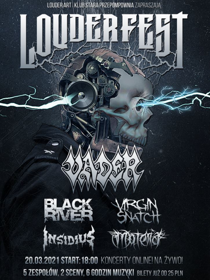 News: Louder Fest – metal music festival ONLINE – with VADER, Black River, Virgin Snatch and more 20.03.21!