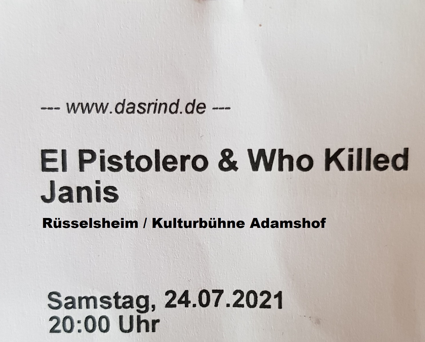 LIVEREVIEW: BEARDS & BASTARDS- Who Killed Janis & El Pistolero, 24-07-2021 Rüsselsheim / Adamshof Kulturbühne