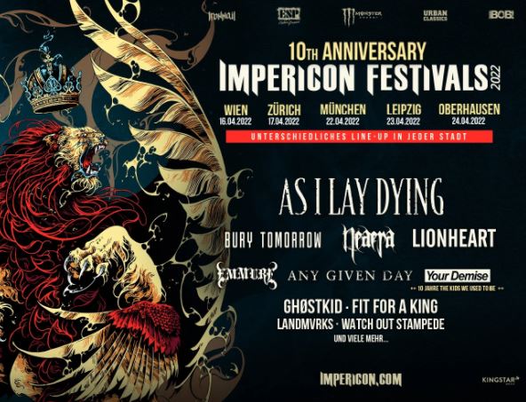 News: Impericon Festival 2022 – Ankündigung der ersten Bands!!!