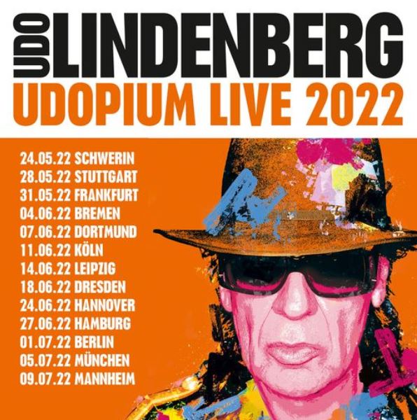 News: Udo Lindenberg kündigt mit „UDOPIUM LIVE 2022“ eine spektakuläre Tour für nächstes Jahr an.