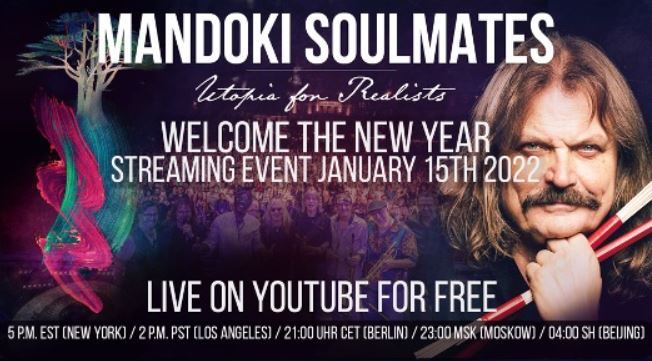 News: Welcome the new year with the MANDOKI SOULMATES – live streaming event January 15, 2022 – for free!