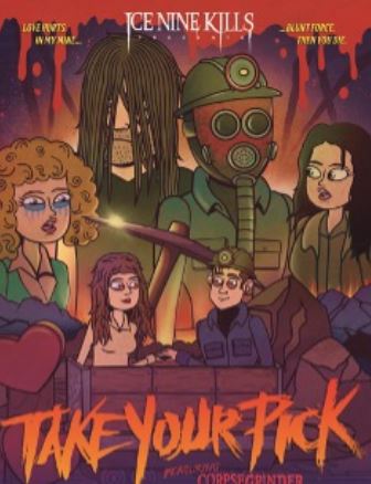 News: ICE NINE KILLS drop animated video for My Bloody Valentine inspired track „Take Your Pick“ feat. Corpsegrinder