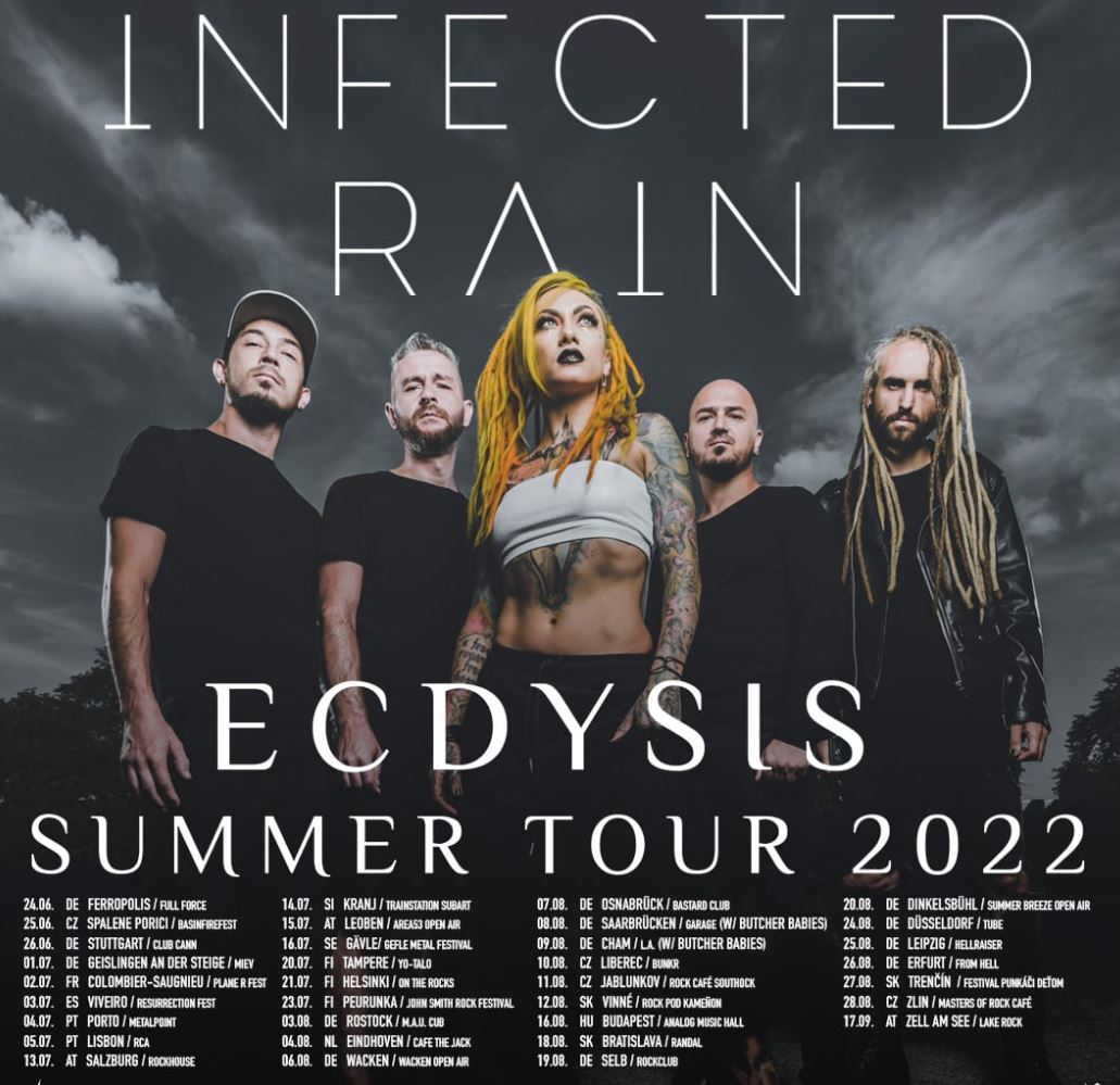 News: INFECTED RAIN – „ECDYSIS Summer Tour 2022“