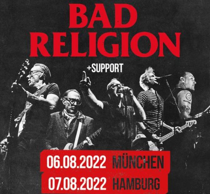 bad religion tour 2022 deutschland