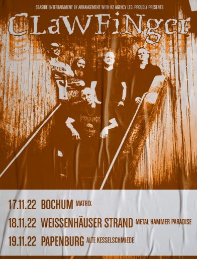 News: CLAWFINGER – Herbst-Tour 2022