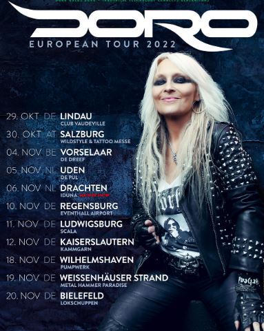 News: DORO – European Tour 2022