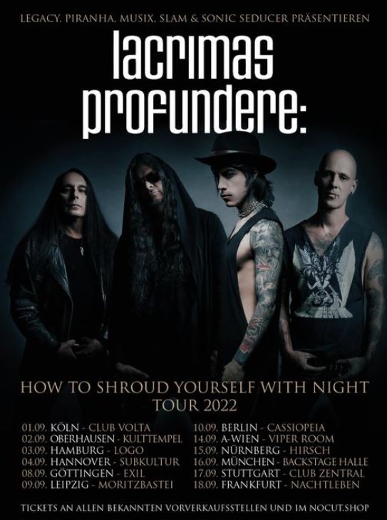 Lacrimas Profundere „HOW TO SHROUD YOURSELF WITH NIGHT“-Tour in Hannover, Subkultur, 04.09.2022