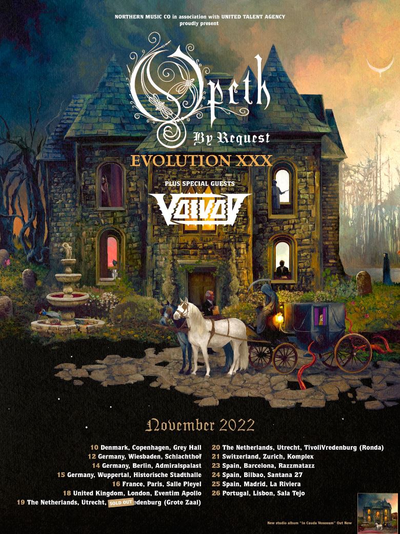 News: VOIVOD – to appear as special guests on European tour of Opeth in November 2022!