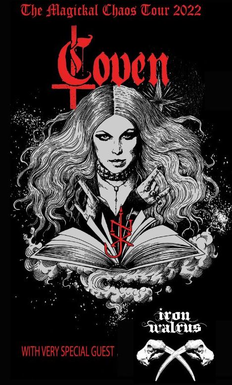 News: COVEN „The Magical Chaos Tour 2022“ mit -iron walrus- als Support