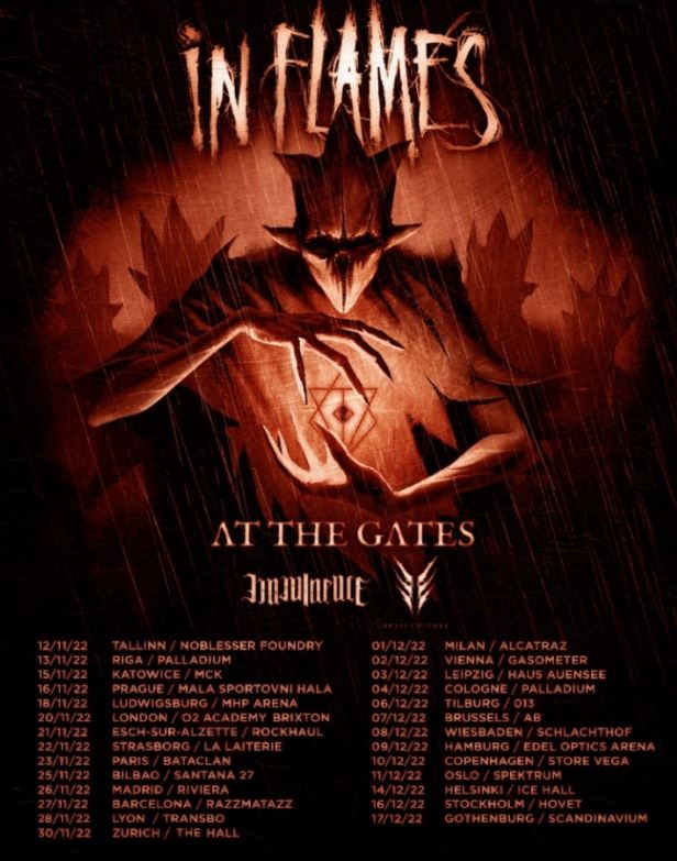 news: AT THE GATES – European tour with In Flames begins this weekend; Launch two special video-clips!