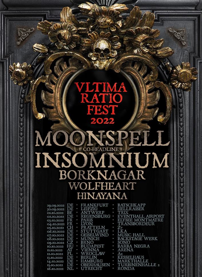 News: My Dying Bride nun nicht beim „Ultima Ratio Fest“-2022 dabei! INSOMNIUM ersetzen die Briten!