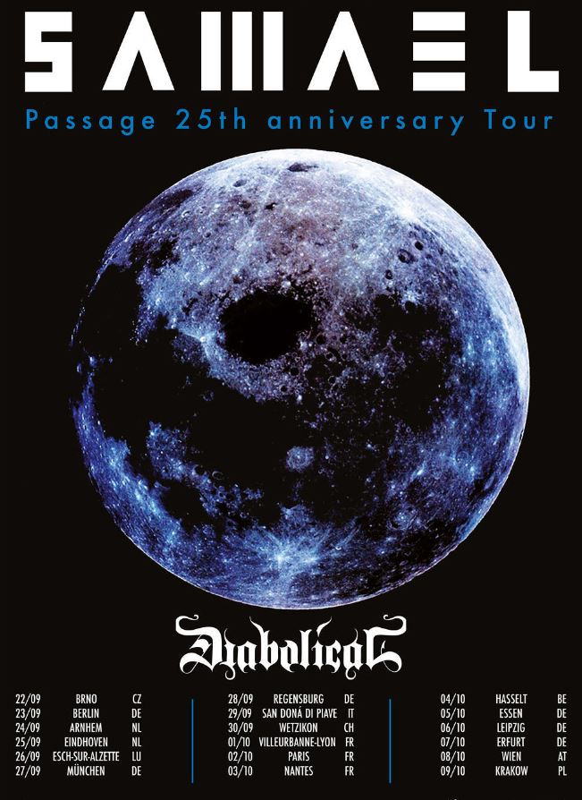 news: SAMAEL „Passage 25th anniversary Tour“-2022, Support: Diabolical