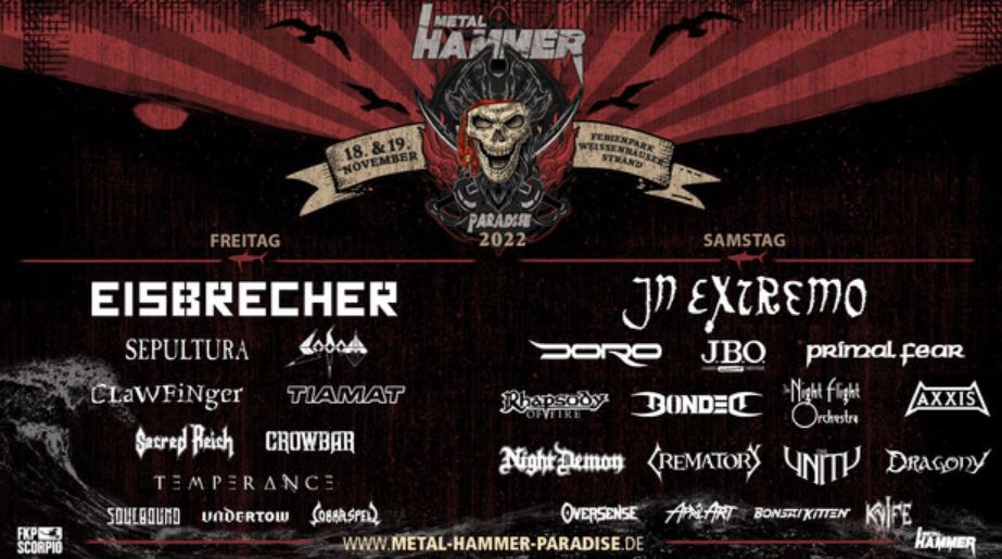 news: Metal Hammer Paradise 2022 – Bandwelle No. 2 und Timetable bekannt