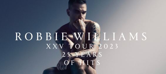 news: Robbie Williams bringt 2023 seine Hits aus „XXV“ Jahren auf Tour!