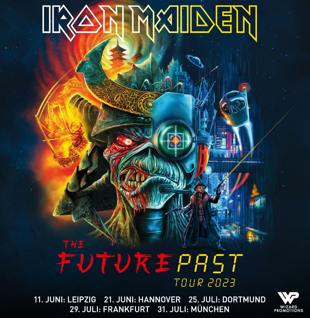 news: IRON MAIDEN am 21.06.23 in der ZAG Arena, Hannover „The Future Past Tour“