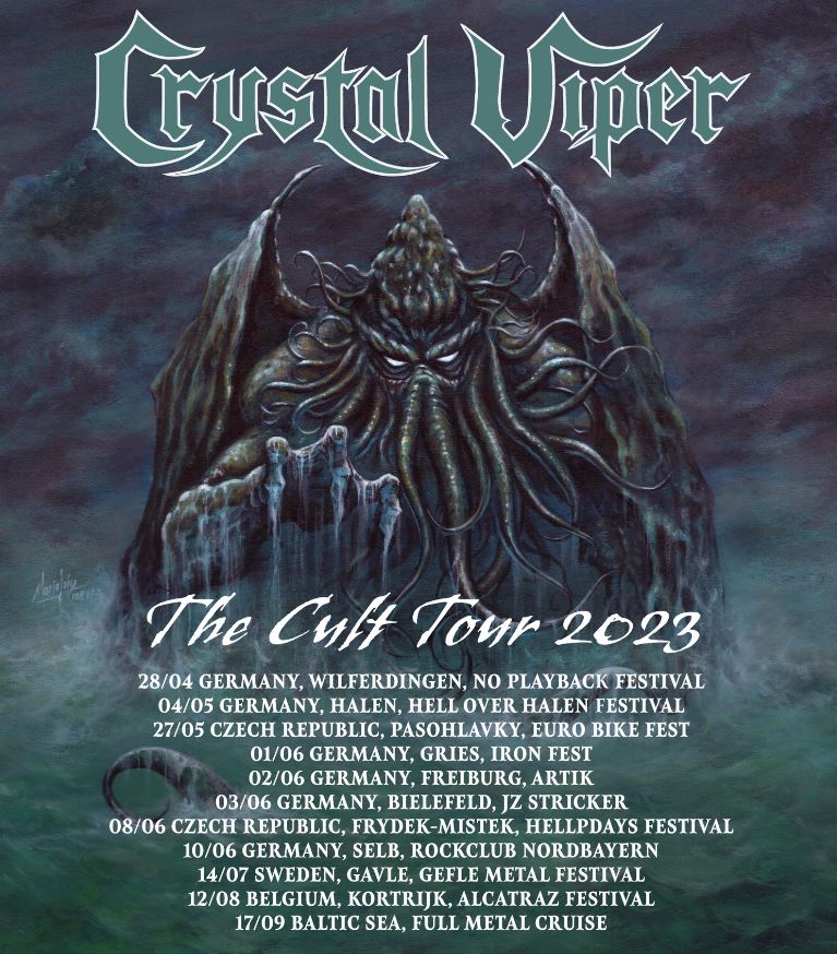 news CRYSTAL VIPER auf "The Cult Tour 2023" auch in Deutschland