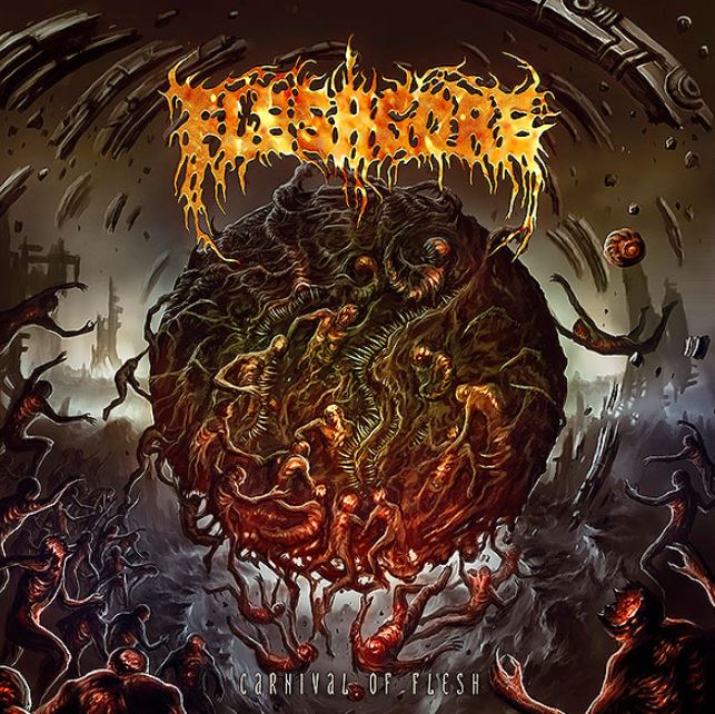 news: Veteran Ukrainian Brutal Death band FLESHGORE, have just launched a lyric-video of the song „Inhuman Existence“