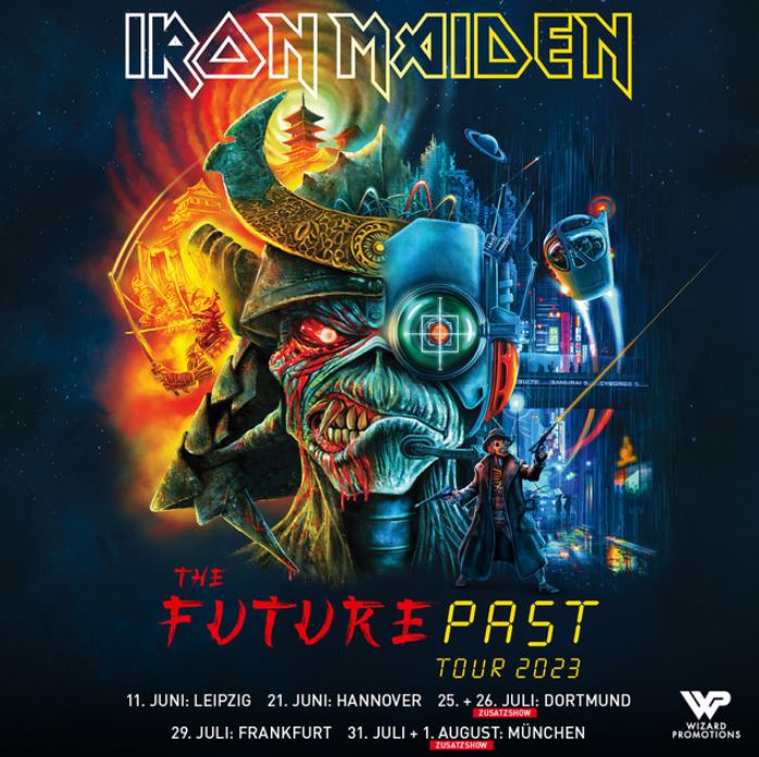 news: IRON MAIDEN The Future Past Tour 2023 – Zusatzshows in Dortmund und München terminiert!