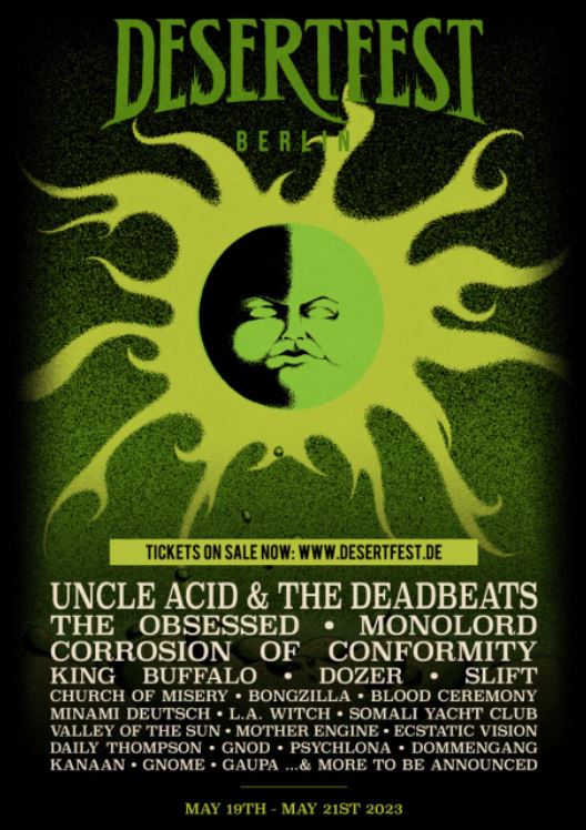 news: DESERTFEST BERLIN announces new Band names for 2023: CORROSION OF CONFORMITY, MONOLORD, BONGZILLA & many more!