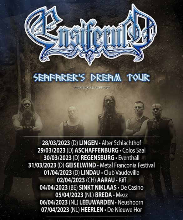news: Ensiferum kündigen „Seafearer’s Dream“ Headlinertour für 2023 an!