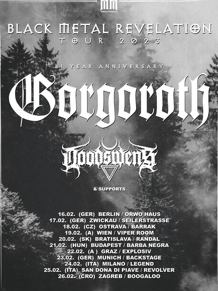 news: GORGOROTH – „BLACK METAL REVELATION TOUR 2023“