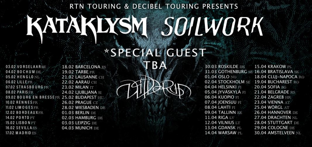 news: Kataklysm & Soilwork – co-Headliner-Tour 2023, Support: Wilderun