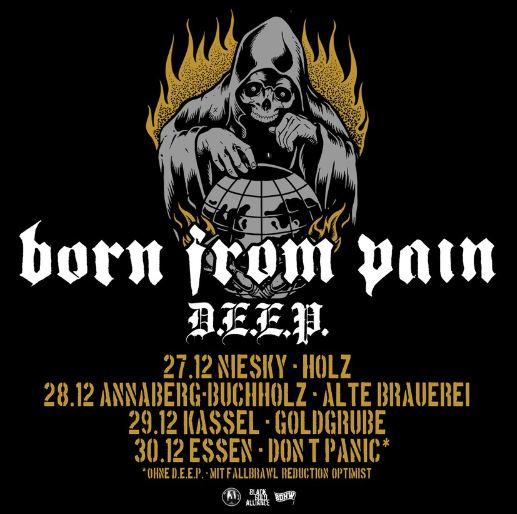 news: BORN FROM PAIN mit D.E.E.P. auf X-MAS 2022 Tour