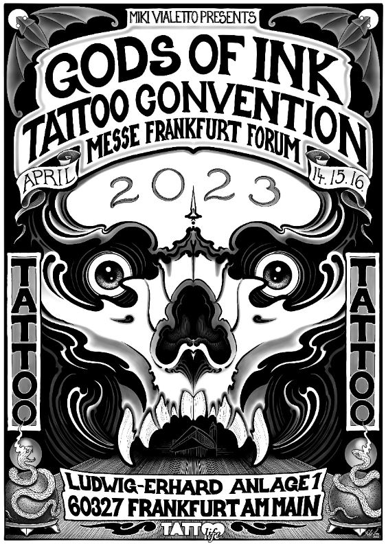 news: Renommierte Tattoo Convention GODS OF INK erstmals in Deutschland vom 14. – 16. April 2023 in der Festhalle Frankfurt/Main