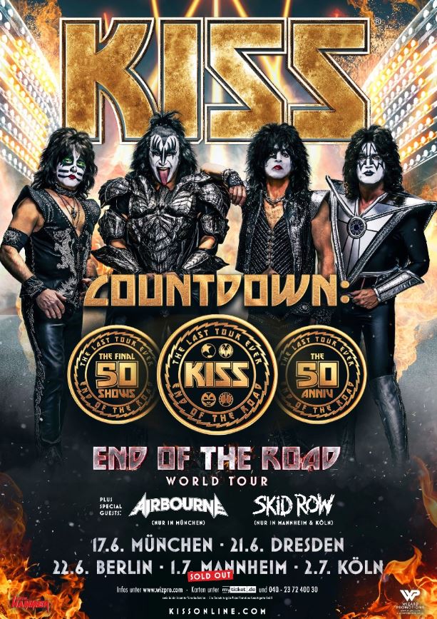 news: KISS spielen fünf finale Shows 2023 in Deutschland