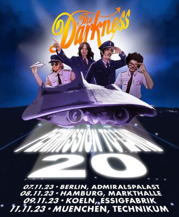 news: The Darkness – „Permission to Land 20th Anniversary Tour 2023“