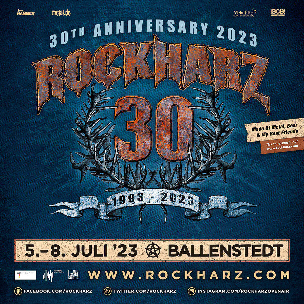 Grosse Ereignisse werfen ihre Schatten voraus: Das Rockharz Open Air wird 30!!!