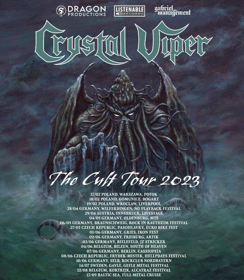 news CRYSTAL VIPER "The Cult Tour 2023" METALGLORY Magazine