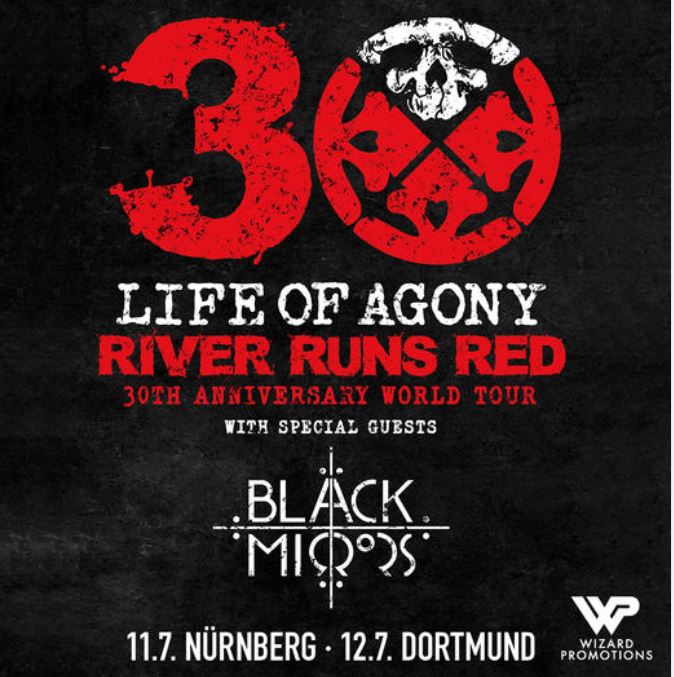 news: LIFE OF AGONY „RIVER RUNS RED 30 ANNIVERSARY WORLD TOUR“ mit vier Terminen in Deutschland