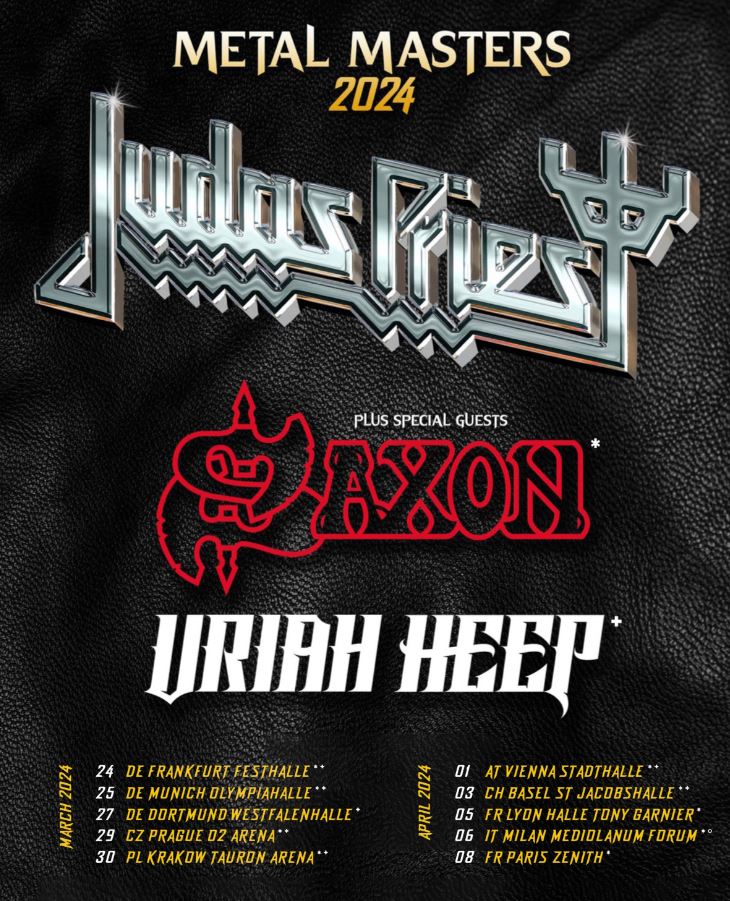 news: JUDAS PRIEST „Metal Masters 2024“ Special Guests: SAXON und URIAH HEEP