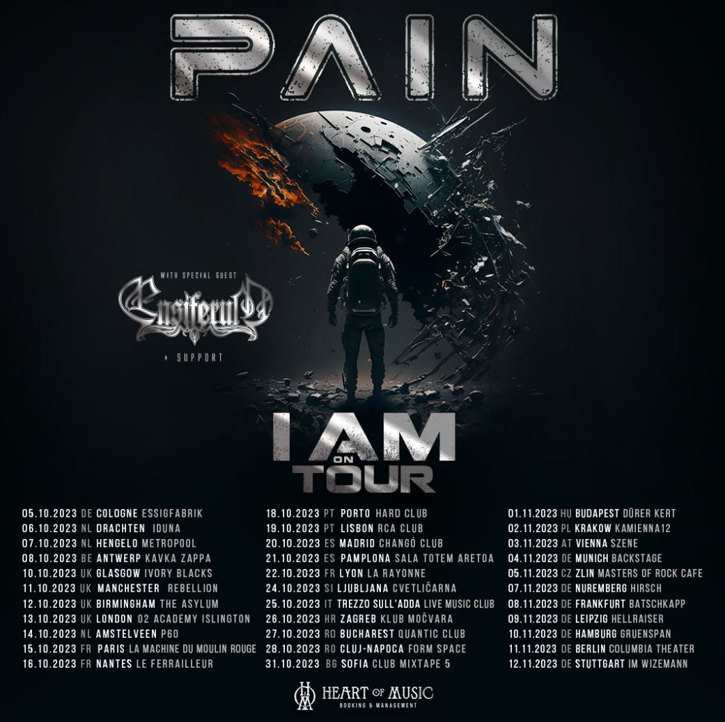 news: PAIN – ‚I AM‘ Tour 2023