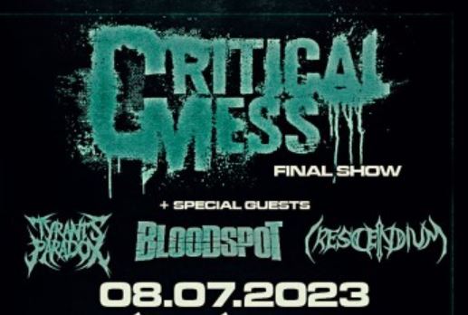 news: CRITICAL MESS – Auflösung und letztes Konzert am 8. Juli in Hannover