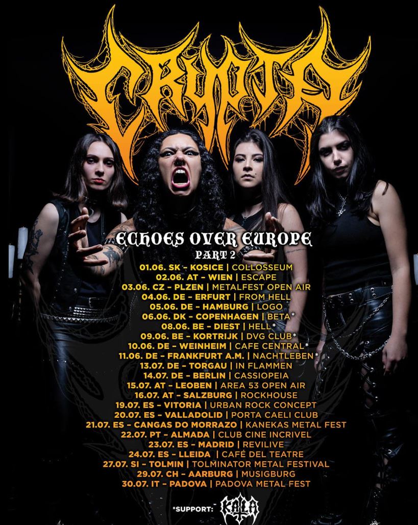 news: CRYPTA „Echoes Over Europe-Tour Part II“ kick off!
