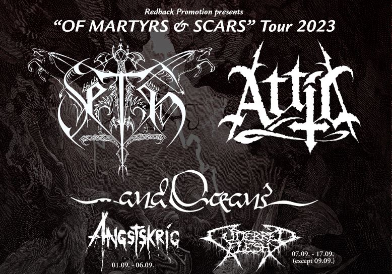 news: „Of Martyrs & Scars“–Tour 2023 with SETH, ATTIC, …AND OCEANS!