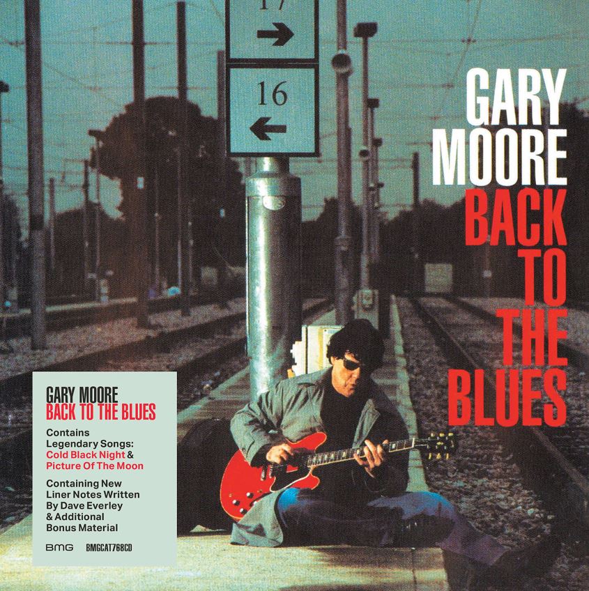 news: Von Gary Moore erscheint am 13.10. eine Neuauflage des Albums „Back To The Blues“ erstmals auf Vinyl, als CD