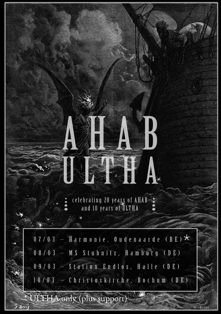 news: AHAB & ULTHA – spezielle Shows zum Jubiläum im März 2024