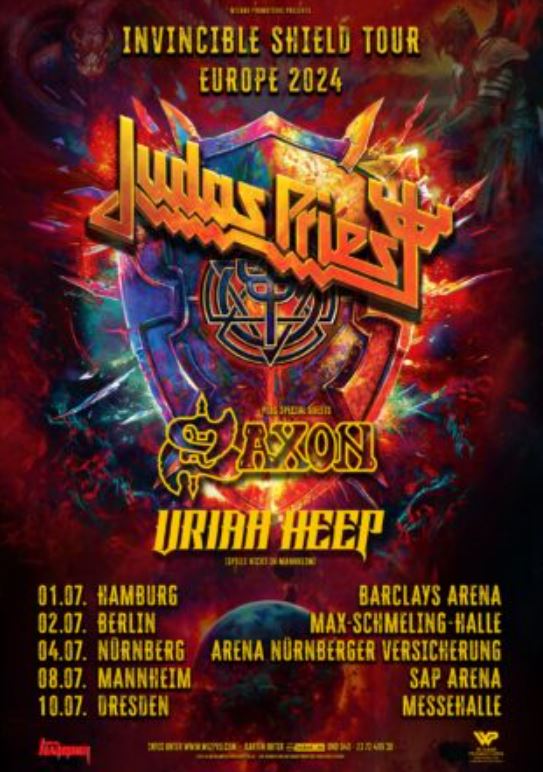 news: Judas Priest am 01.07.24 in Hamburg – Barclays Arena