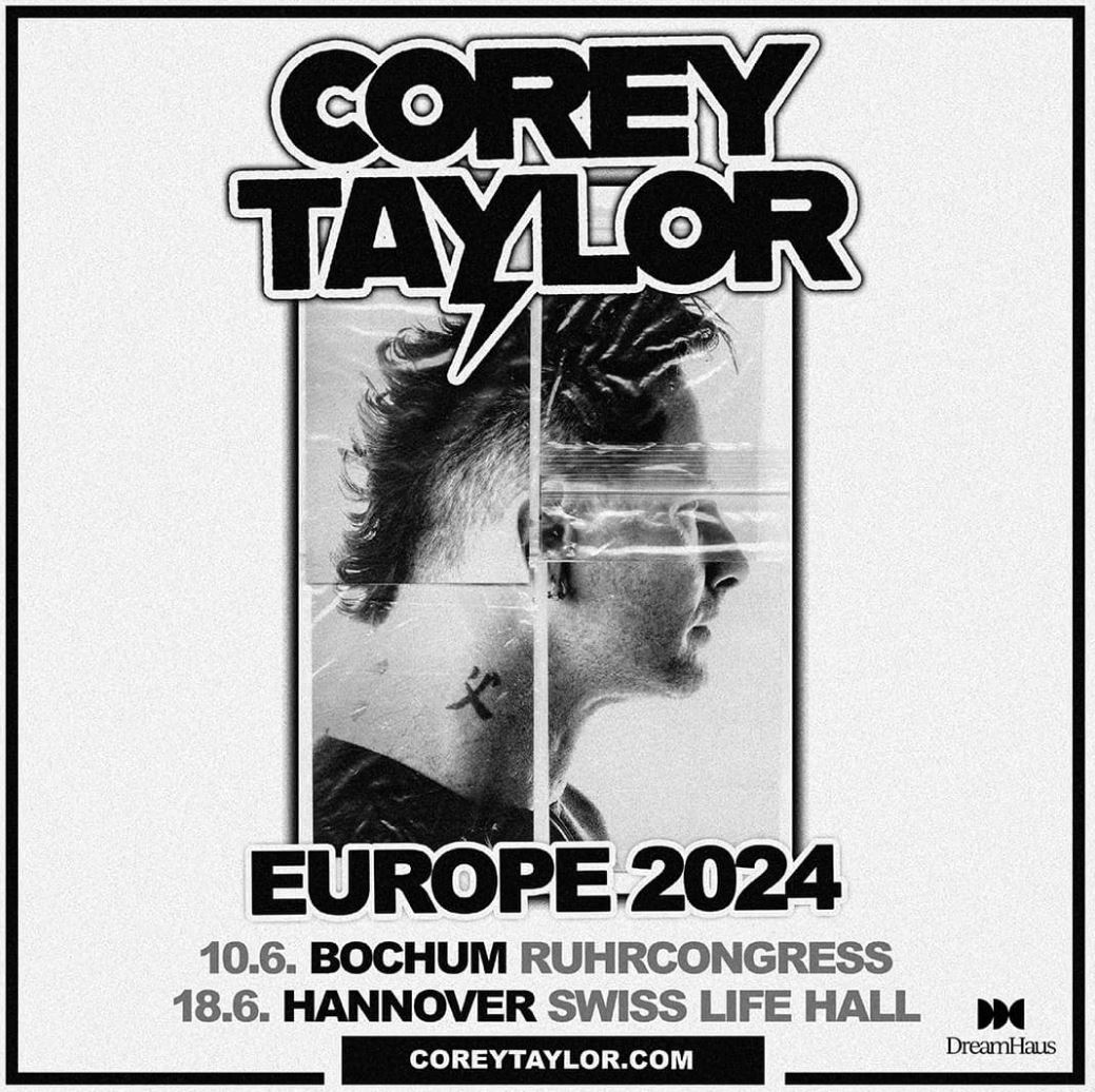 news: Corey Taylor – Europe 2024 – mit zwei Terminen in Deutschland – Bochum und Hannover!