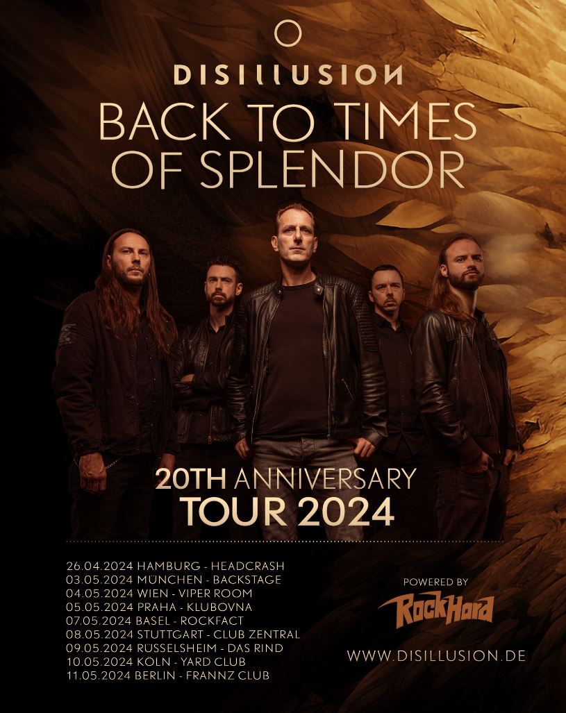 news: DISILLUSION – „Back To Times of Splendor – 20th Anniversary Tour“ in 2024
