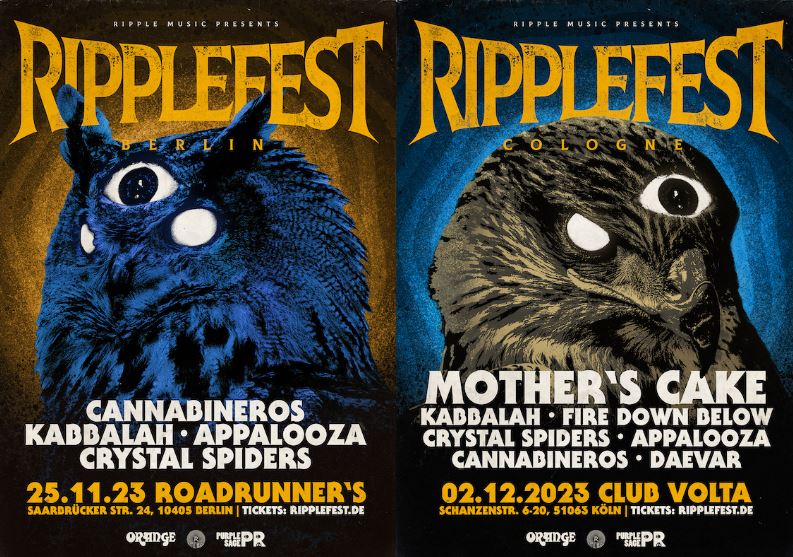 news: Ripplefest 2023 – Stoner, Doom & Psychedelic Rock in Berlin am 25.11. und Köln am 2.12.!