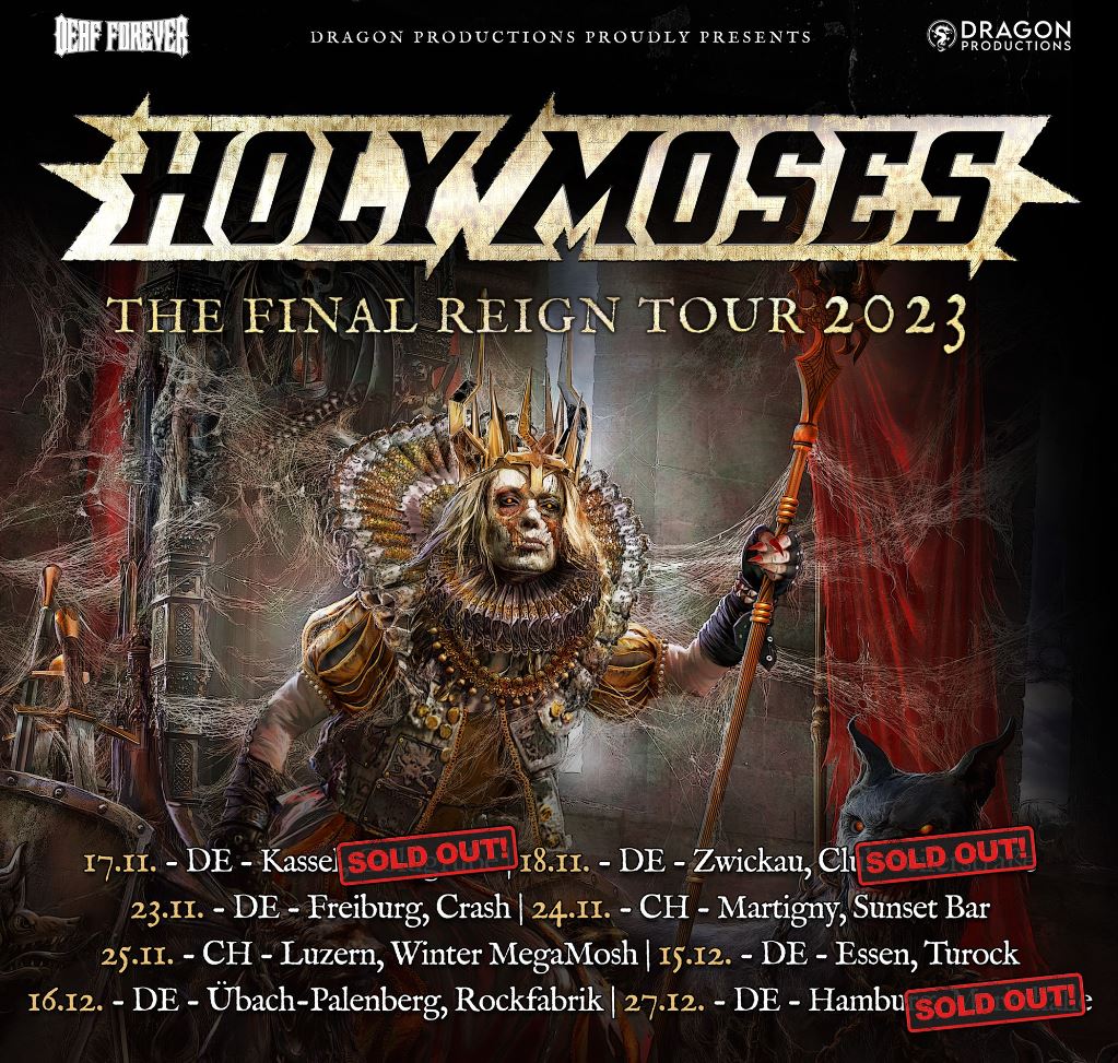 news: HOLY MOSES – weitere ausverkaufte Shows auf ihrer „The Final Reign Tour 2023“!