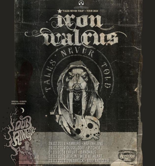 news: IRON WALRUS auf „Tales Never Told“-Tour in 2024 mit Dun Ringill als Support