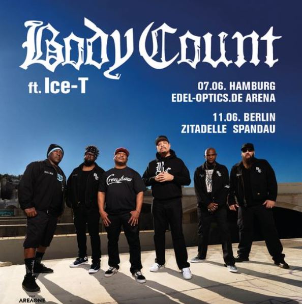 news: Body Count feat. Ice-T im Juni 2024 live in Hamburg und Berlin!