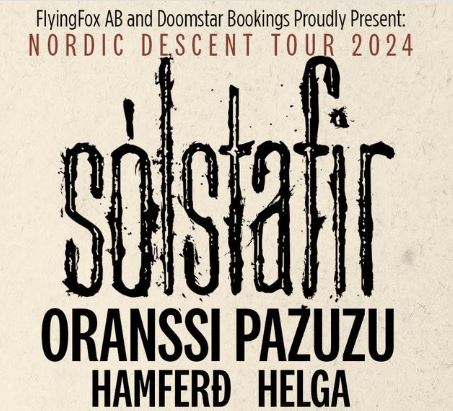 news: SÓLSTAFIR „Nordic Descent Tour 2024“